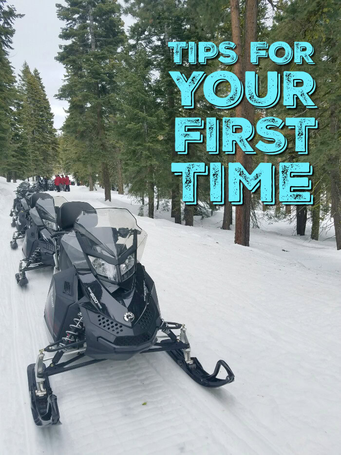Snowmobiling for the first time