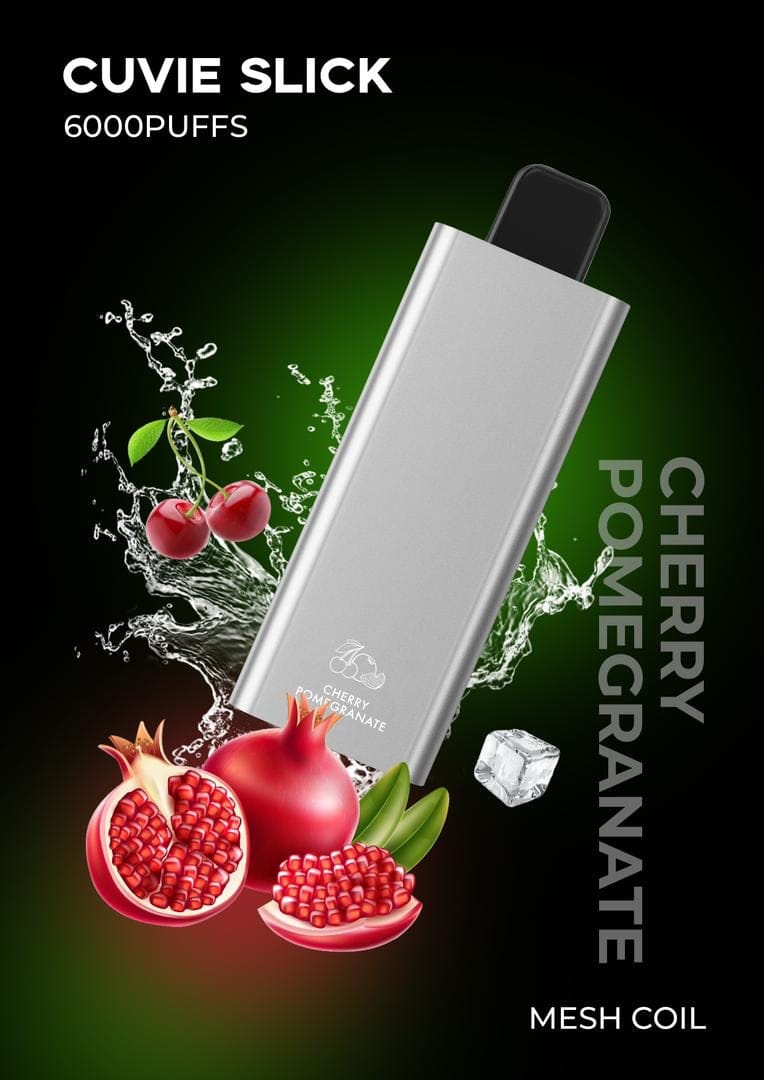 HQD Cuvie Slick 6000 Puffs Cherry Pomegranate