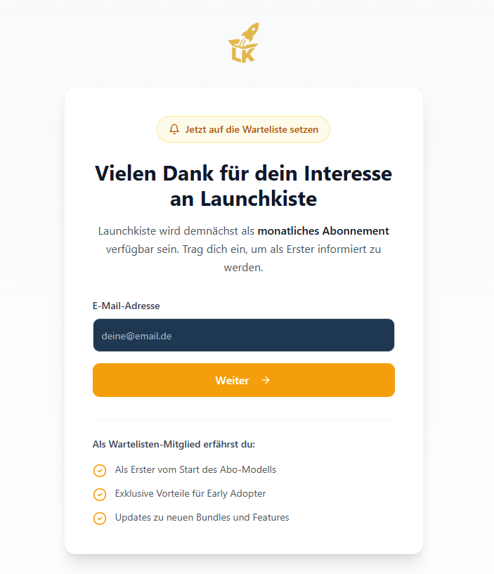 Launchkiste Erfahrungen