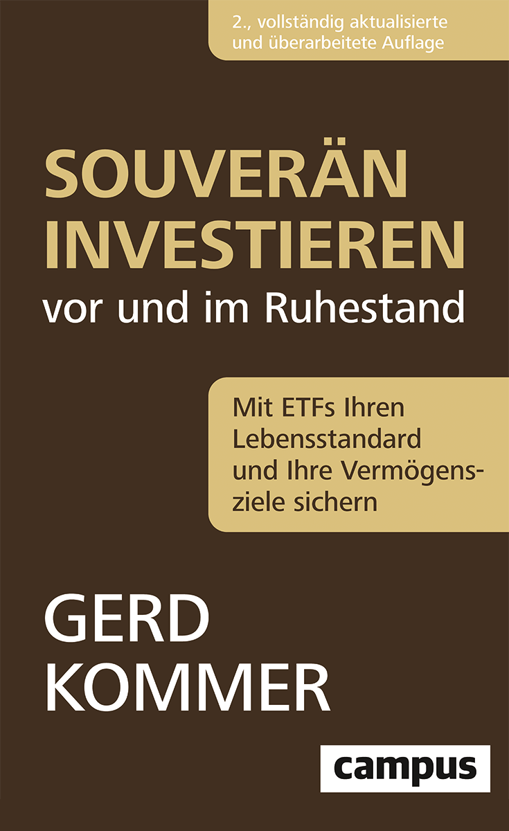 Cover des Buches "Souverän investieren vor und im Ruhestand" von Dr. Gerd Kommer.