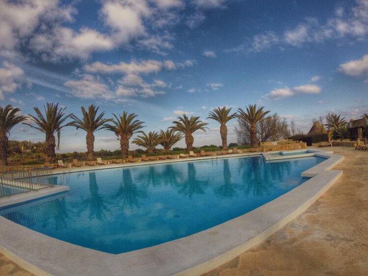 The outdoors pool at Ta Cenc Hotel and Spa