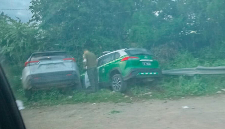 persecución y accidente