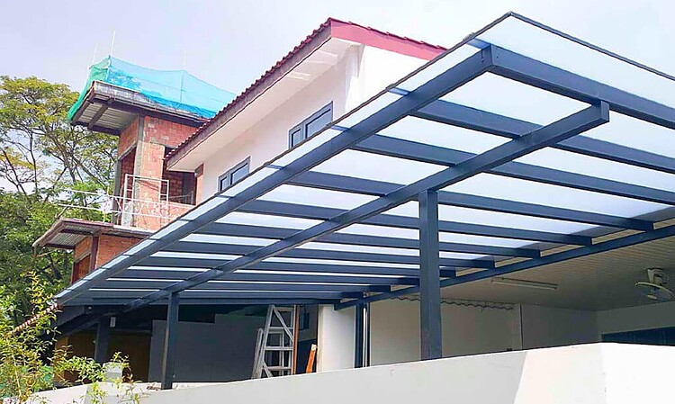 rangka kanopi, berpengaruh pada kualitas dan ketahanan. sumber: bildeco.com