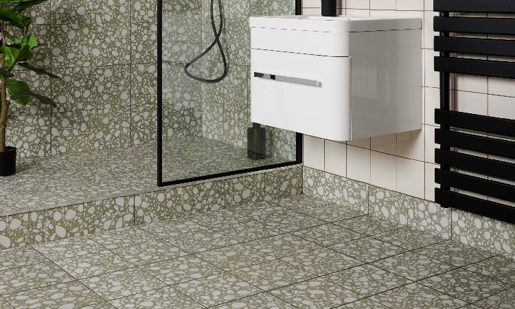 Keramik Kamar Mandi Anti Licin dengan Desain Modern