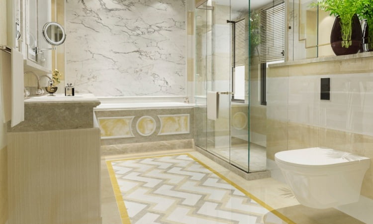 Memisahkan area kering dan area basah, Sumber: housing.com