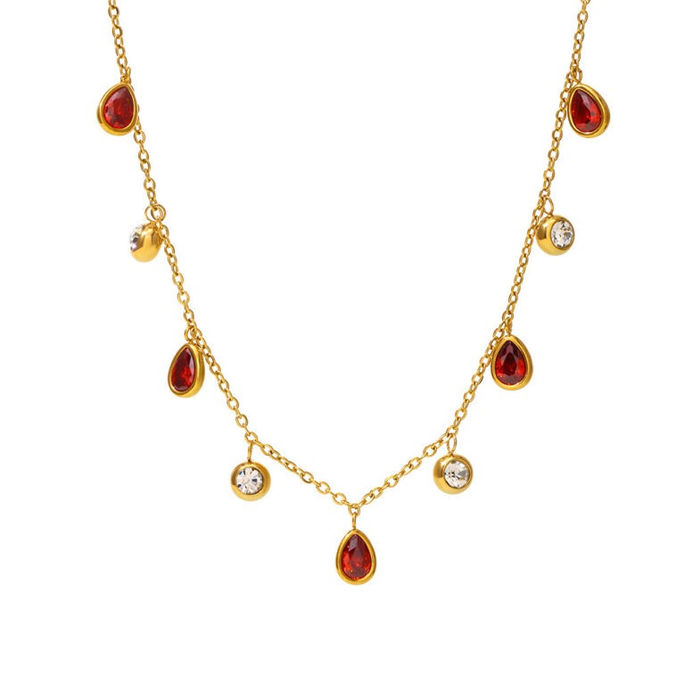 Designer with white zircon