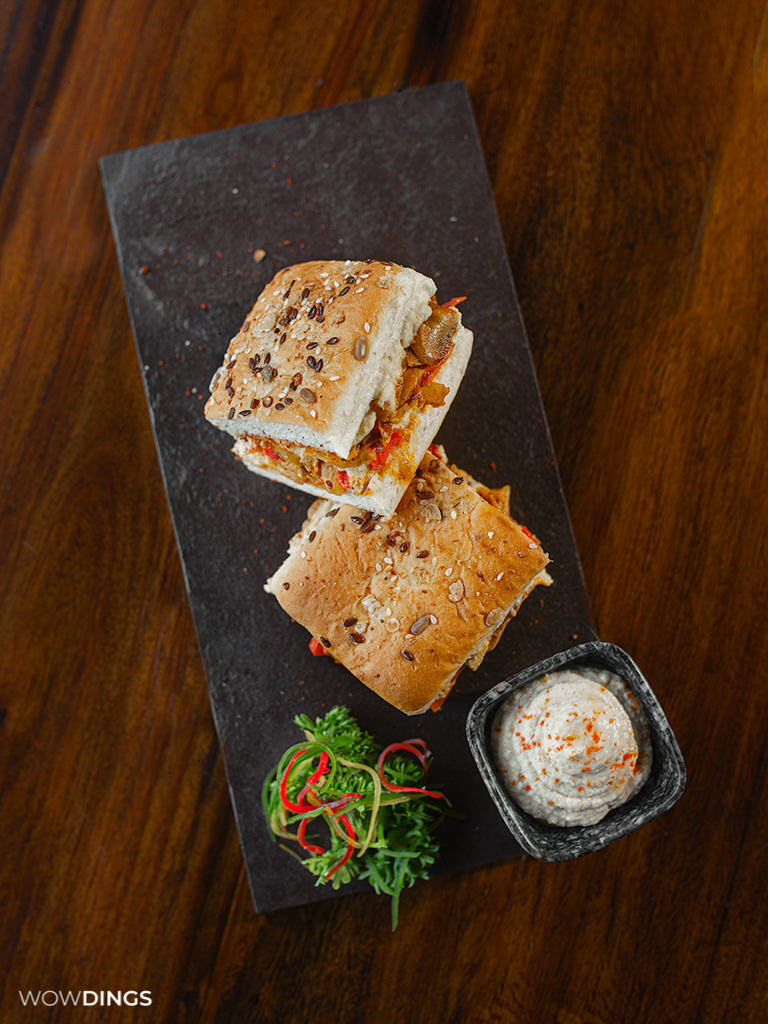 Chicken sandwich food photography for cafe'picco