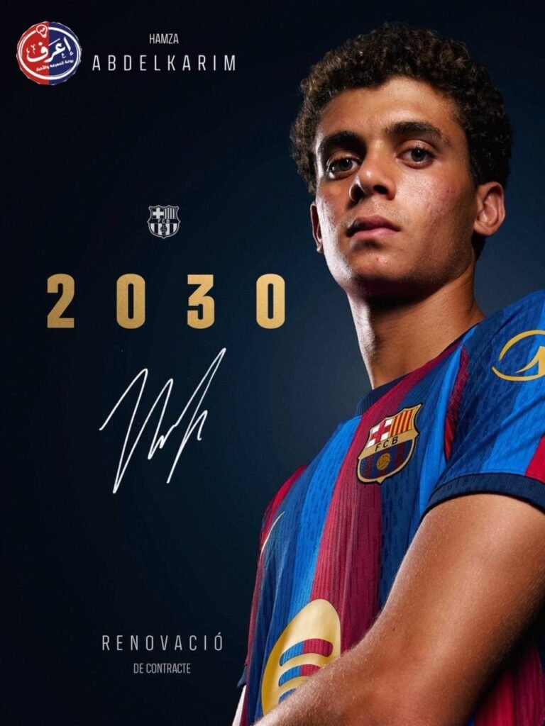 برشلونة يجدد عقد حمزة عبد الكريم حتى 2030 ويستعد لرفع الشرط الجزائي