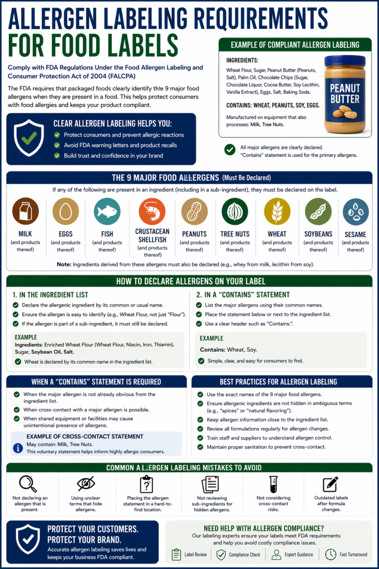Allergen Labeling Requirements