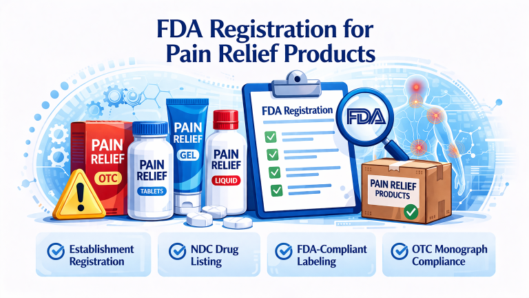 FDA Registration for Pain Relief Products