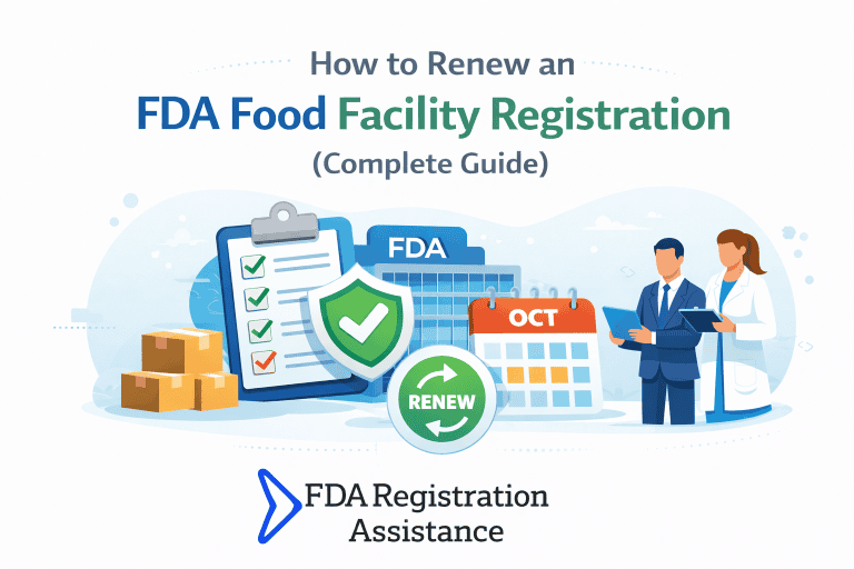 How to Renew an FDA Food Facility Registration Complete Guide