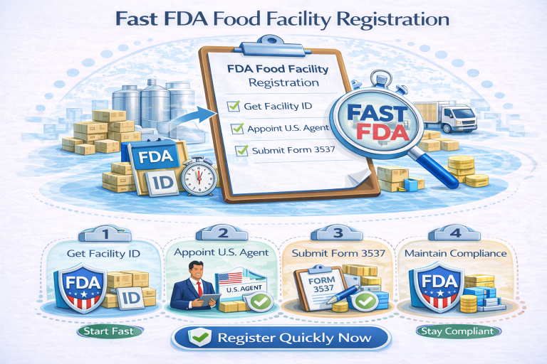 Fast FDA Food Facility Registration