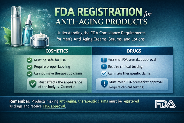 FDA Registration for Anti Aging Products