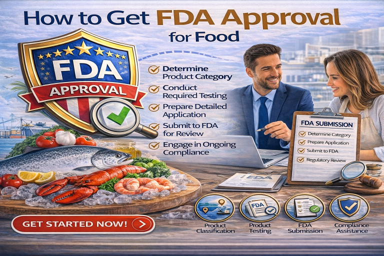 Learn how to get FDA approval for food products including FDA registration labeling rules and import requirements for selling food in the U.S