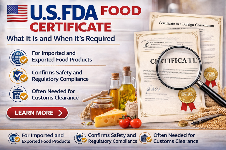 Understanding the Truth About FDA Food Certificates