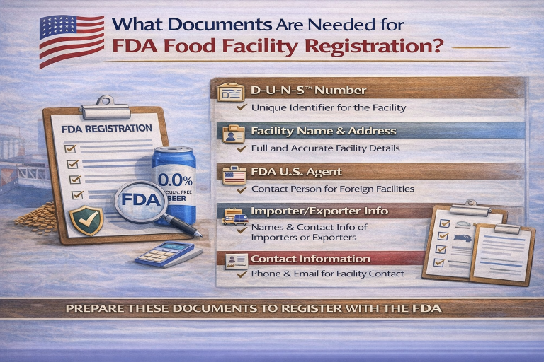 What Documents Are Needed for FDA Food Facility Registration