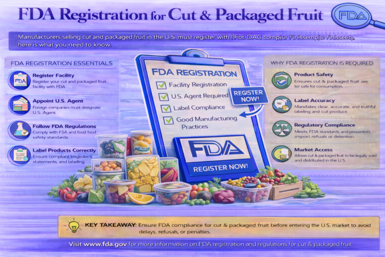 FDA Registration for Cut Packaged Fruit