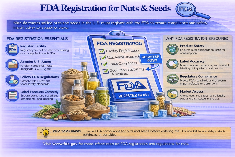 FDA Registration for Nuts Seeds