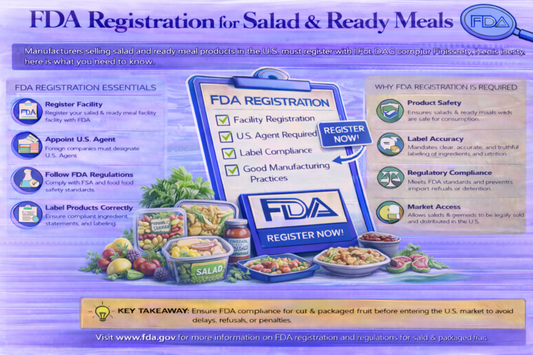 FDA Registration for Salad Ready Meals