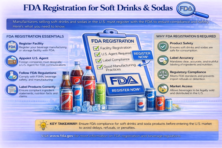 FDA Registration for Soft Drinks Sodas
