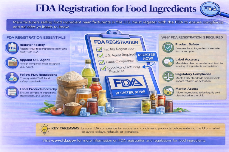 FDA registration essentials for food ingredients