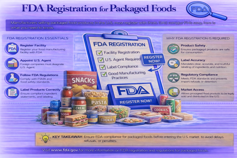 FDA registration essentials for packaged foods