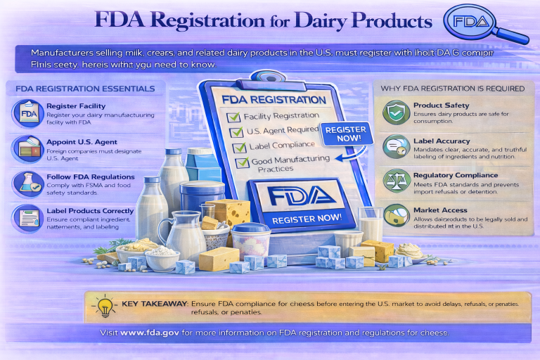 FDA registration for dairy products explained