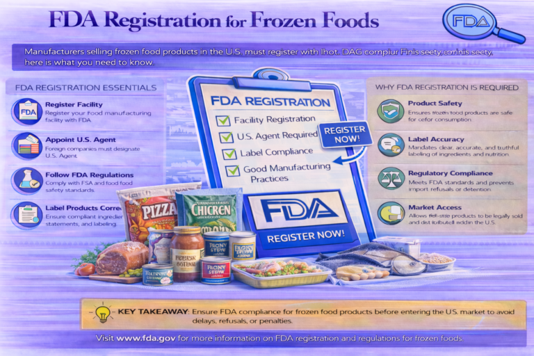 FDA registration for frozen foods guide