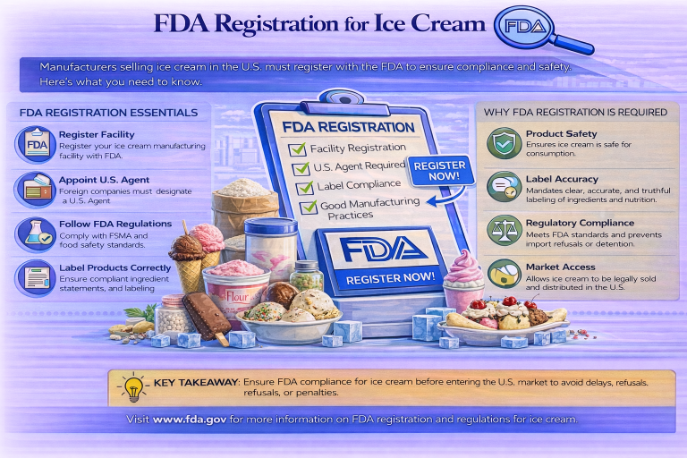 FDA registration for ice cream makers