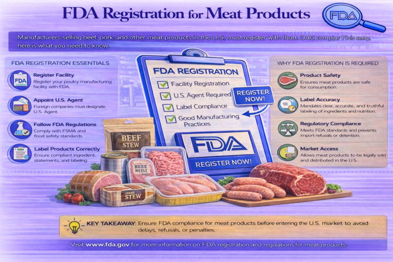 FDA registration for meat products