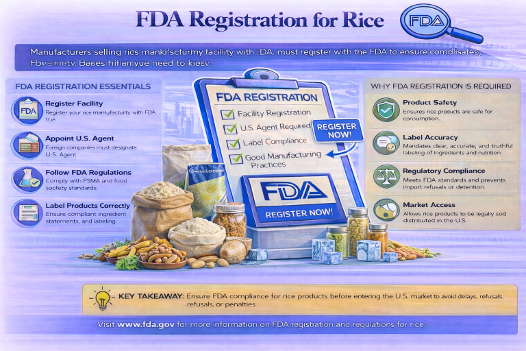 FDA registration for rice products