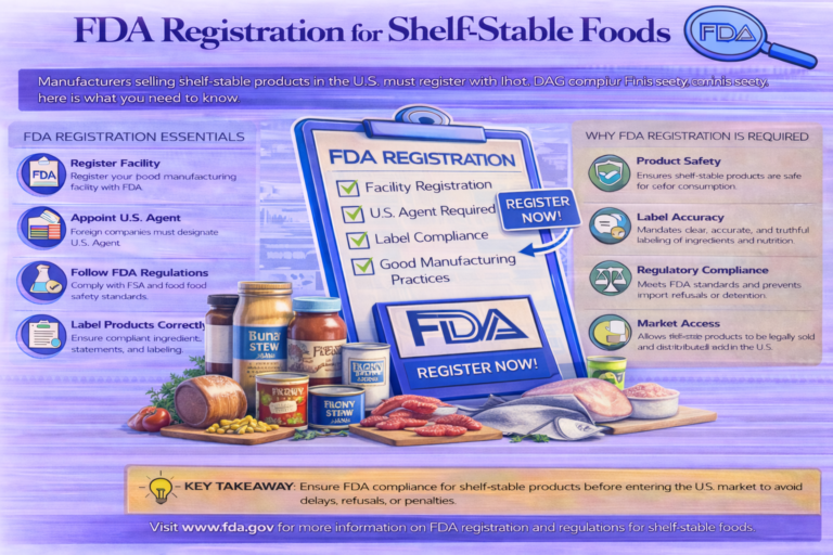 FDA registration for shelf stable foods
