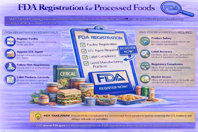 FDA registration guide for processed foods