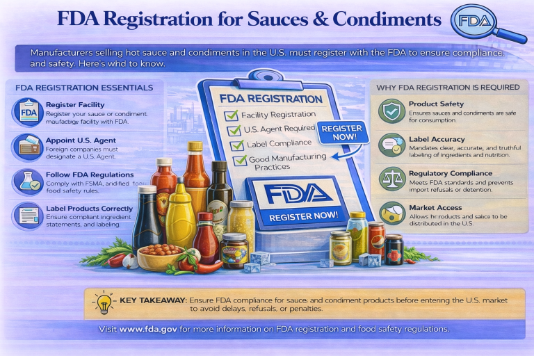 FDA registration guide for sauces and condiments