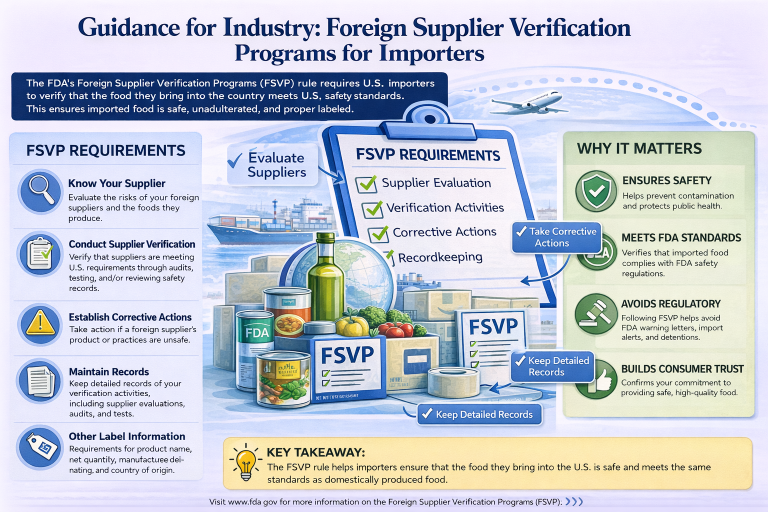 FSVP Guidance 2026 Avoid FDA Holds Stay Compliant