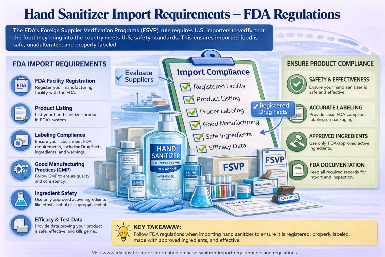 Hand Sanitizer Import Rules Avoid FDA Delays