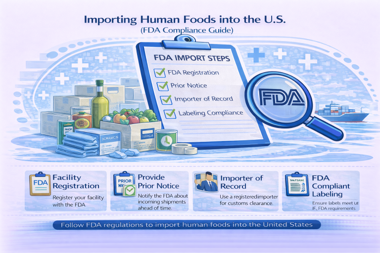 Importing Human Foods into the U.S.S