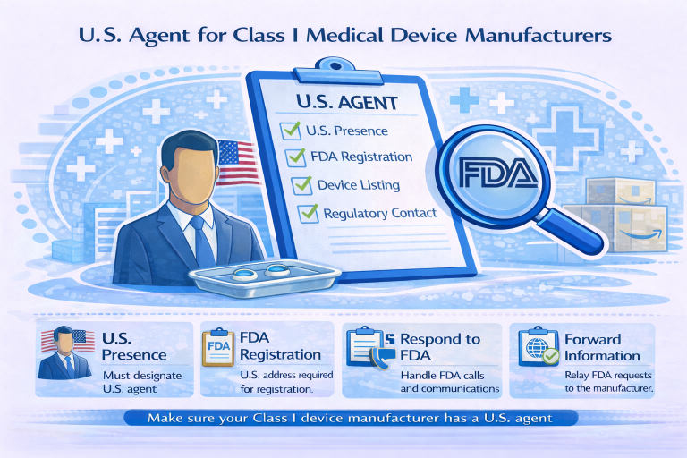 U.S. Agent for Class I Medical Device Manufacturers