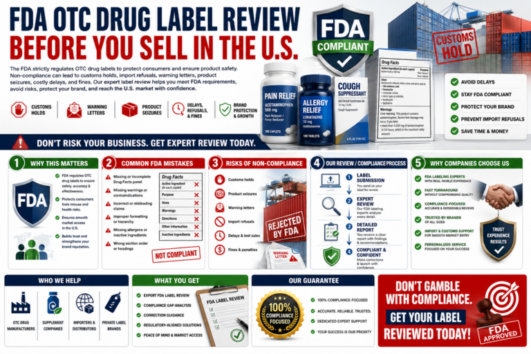 fda otc drug label review before you sell in the u.s