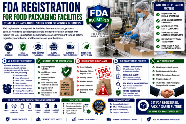fda registration for food packaging facilities