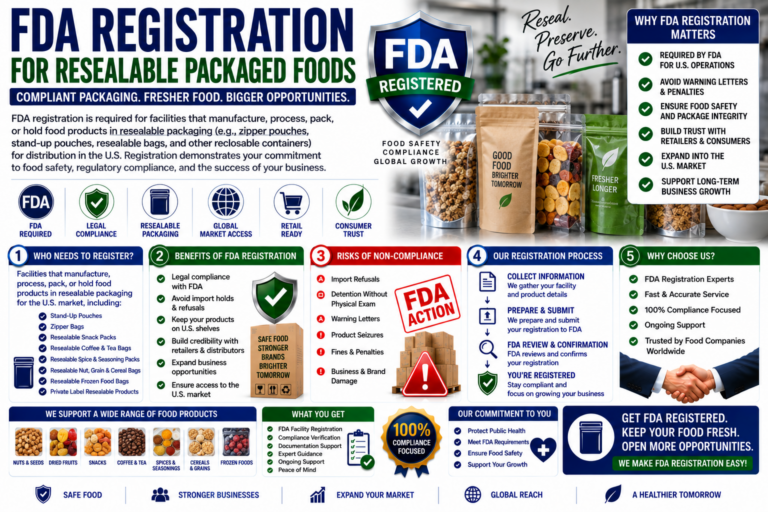 fda registration for resealable packaged foods