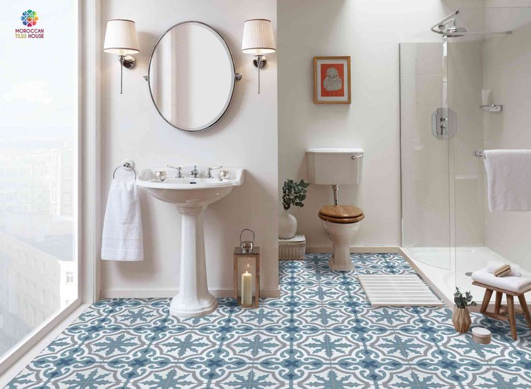 Moroccan tiles | Stylish bathroom with eco-friendly tiles