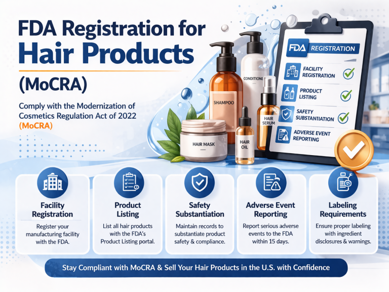 FDA Registration for Hair Products MoCRA