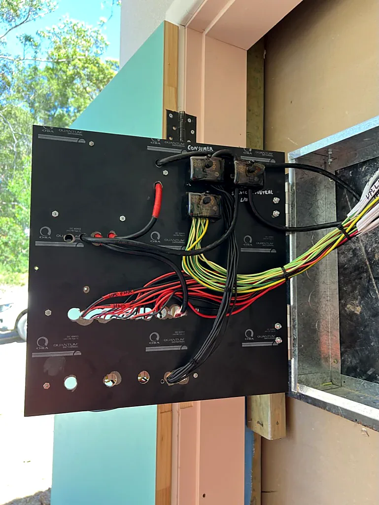 Old switchboard panel off the wall during Bondi switchboard upgrade by SRS Services