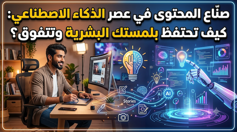 صنّاع المحتوى في عصر الذكاء الاصطناعي: كيف تحتفظ بلمستك البشرية وتتفوق؟