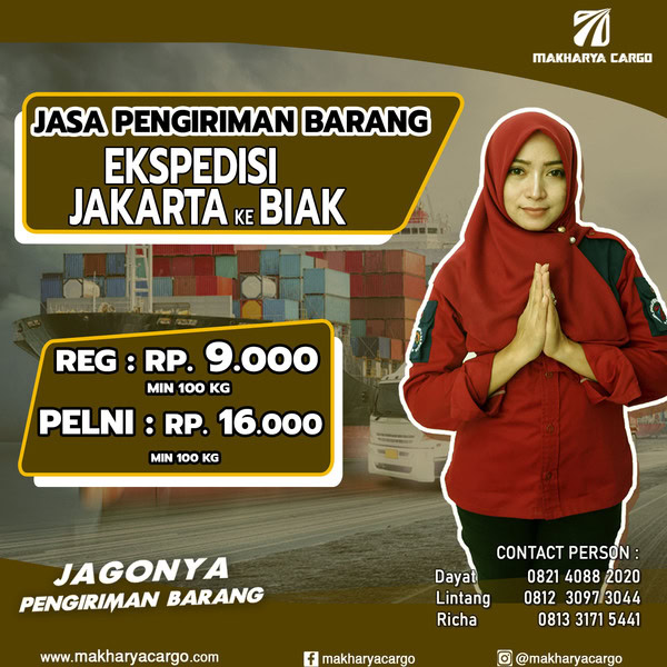ekspedisi jakarta biak