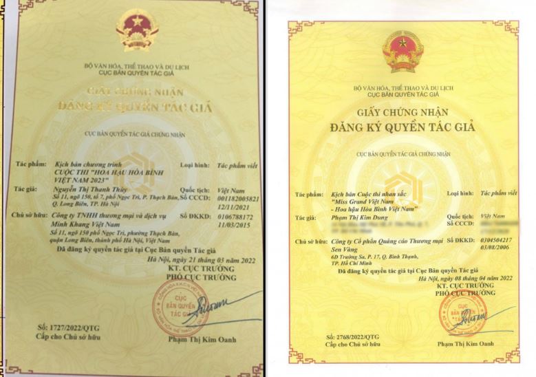 Trùng tên cuộc thi hoa hậu là xâm phạm quyền sở hữu trí tuệ  phải không?
