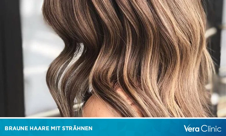 Braune Haare Lila Strahnen
