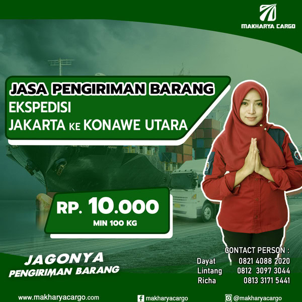 ekspedisi jakarta konawe utara