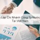 Thành lập chi nhánh của Công ty nước ngoài tại Việt Nam